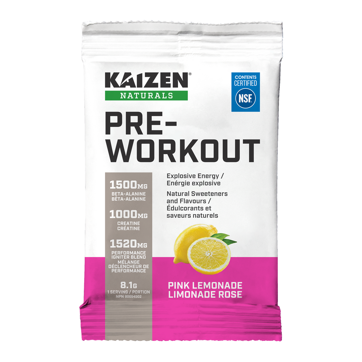 Natural PreWorkout Kaizen Naturals