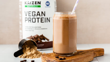 Kaizen Naturals Vegan Protein Espresso Peanut Butter Smoothie