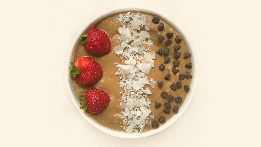 Low Sugar Chocolate Zucchini Smoothie Bowl